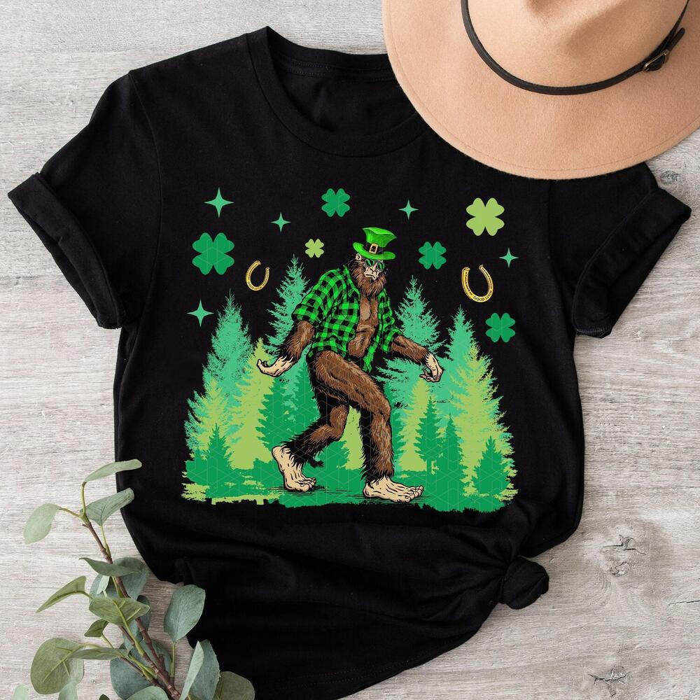Funny Sasquatch Bigfoot St Patricks Day Shirt